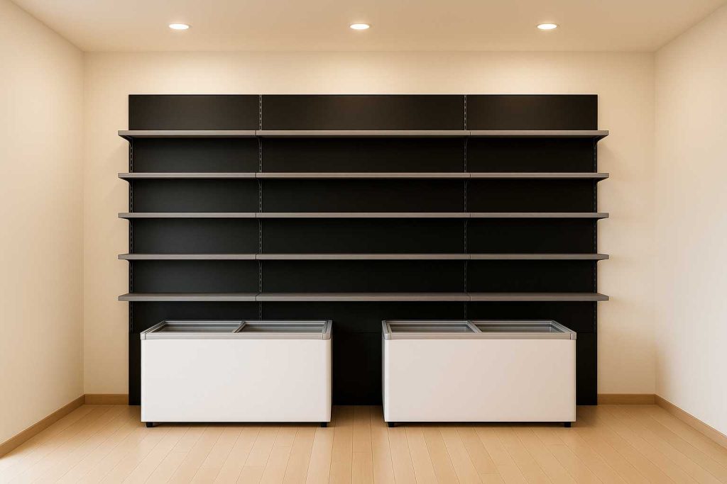 TA-0077 - Επιτοίχιο σύστημα ραφιού με ράγα H-Type