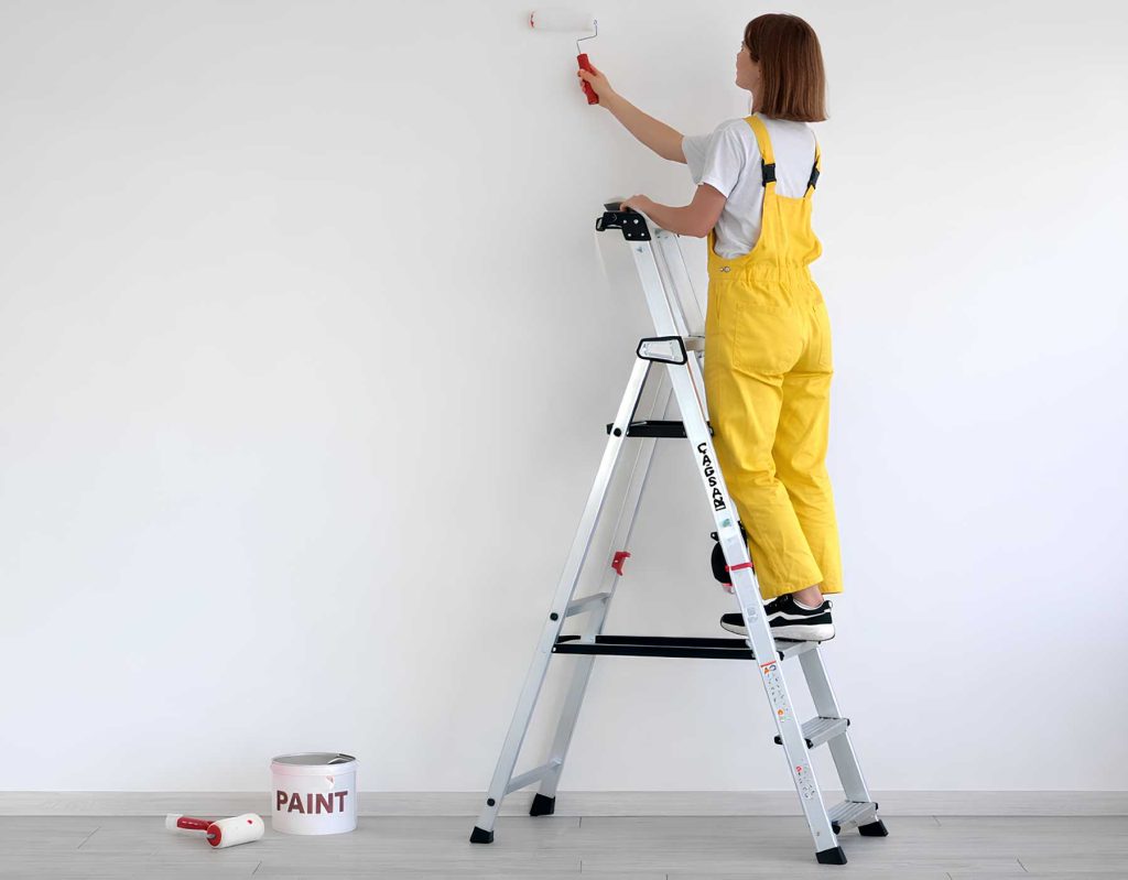 Εργονομικές σκάλες αλουμινίου για οικιακές εργασίες
