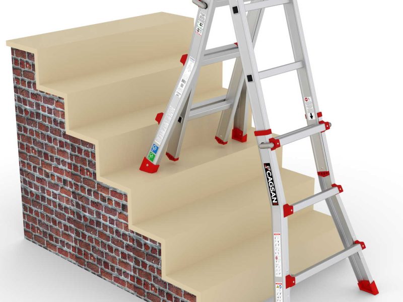 Αναδιπλούμενη σκάλα αλουμινίου TOROS