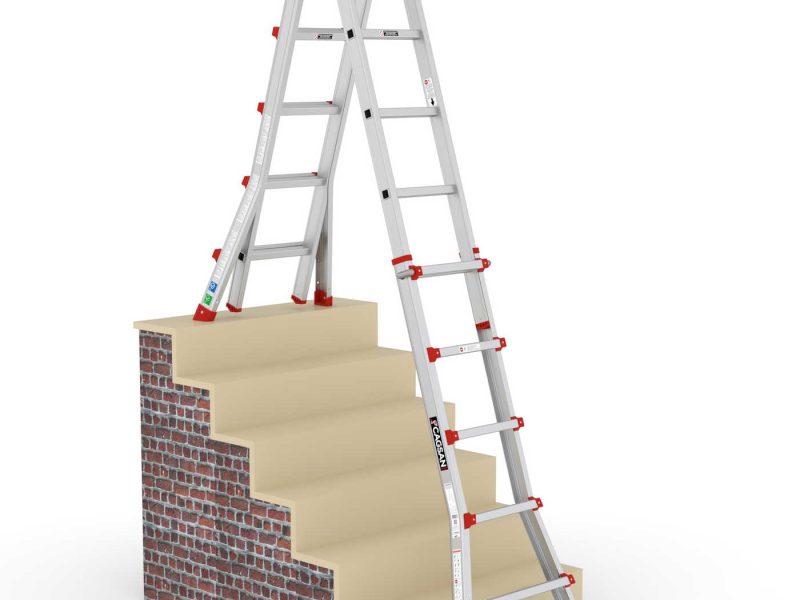 Αναδιπλούμενη σκάλα αλουμινίου TOROS