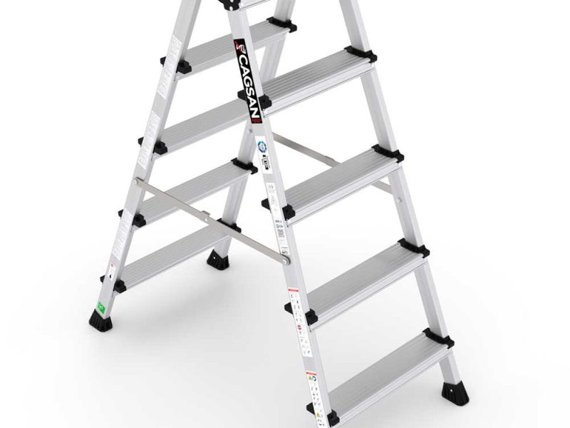 OLIMPOS – Αλουμινένια Σκάλα Διπλής Όψης