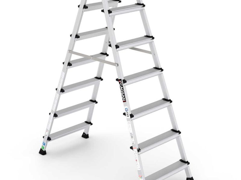 OLIMPOS – Αλουμινένια Σκάλα Διπλής Όψης