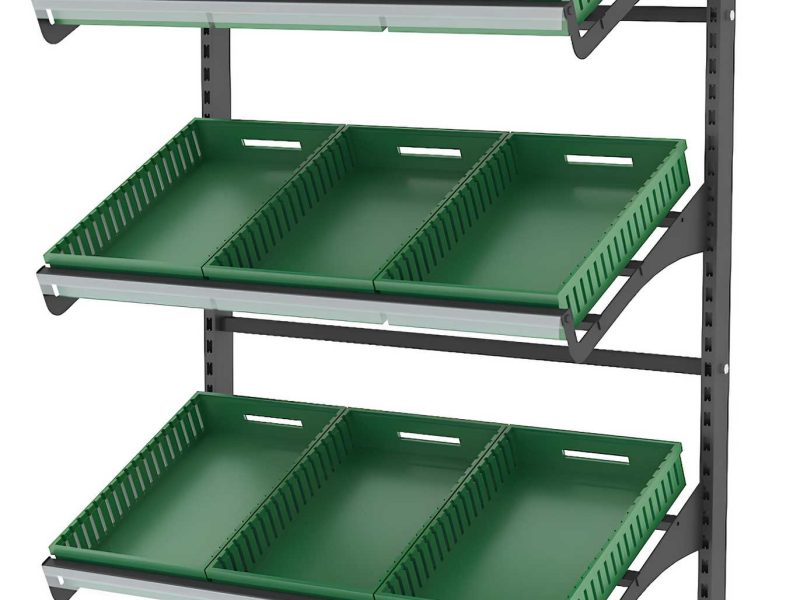 Μονό Τροχήλατο stand μαναβικής