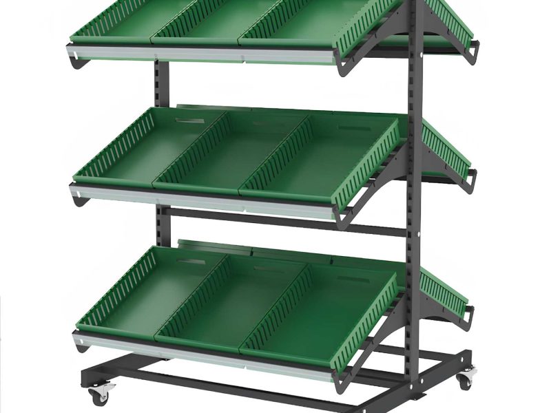 Διπλό Τροχήλατο stand μαναβικής