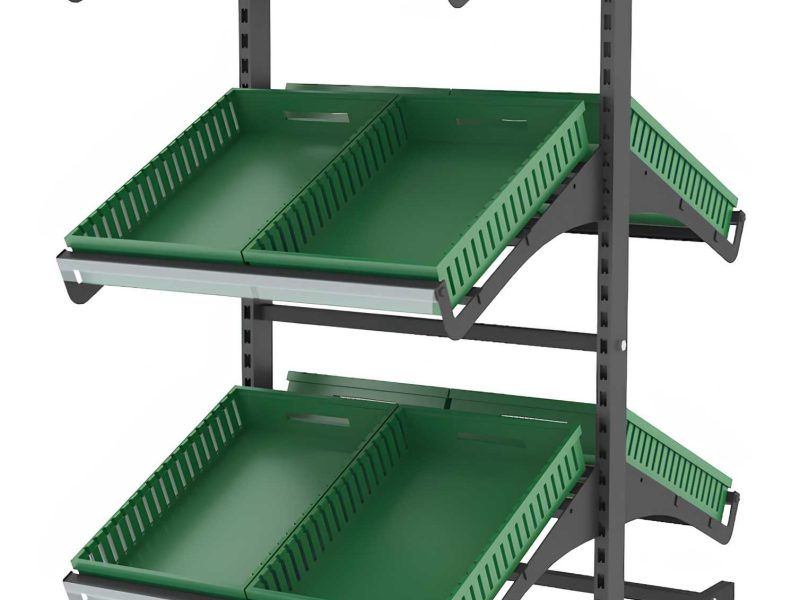 Διπλό Τροχήλατο stand μαναβικής