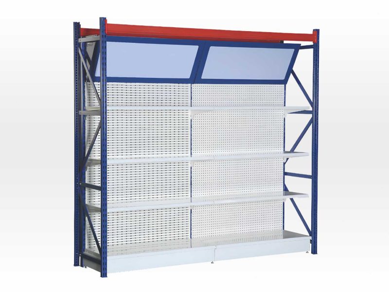 YD-S016, Ραφιέρα ημιβαρέος τύπου με ράφια καταστημάτων