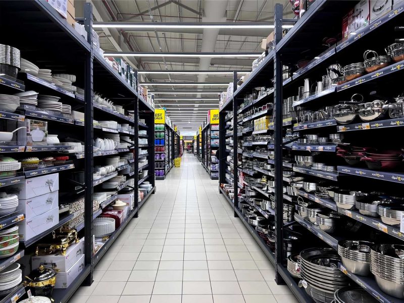 YD-S016, Ραφιέρα ημιβαρέος τύπου με ράφια καταστημάτων