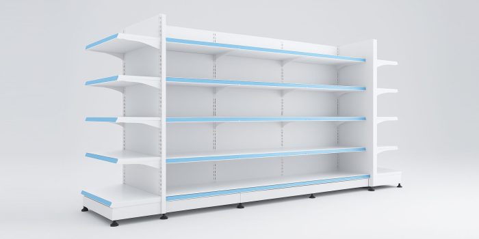 YD-S002A, Ράφια - Διπλή γόνδολα για Super Market