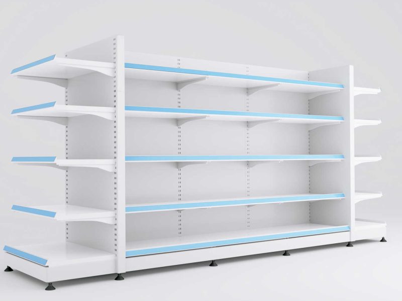 YD-S002A, Ράφια - Διπλή γόνδολα για Super Market