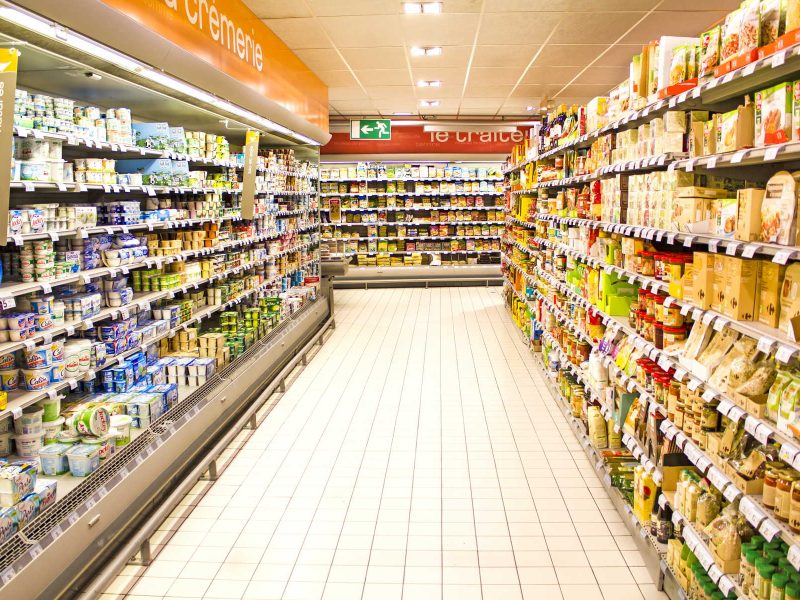 YD-S002A, Ράφια - Διπλή γόνδολα για Super Market