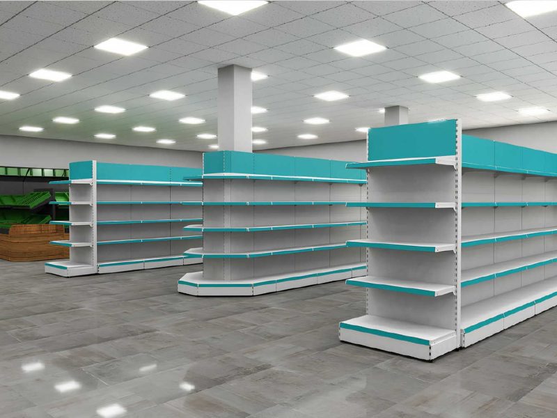 YD-S002A, Ράφια - Διπλή γόνδολα για Super Market