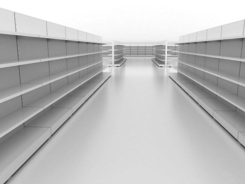 YD-S002A, Ράφια - Διπλή γόνδολα για Super Market